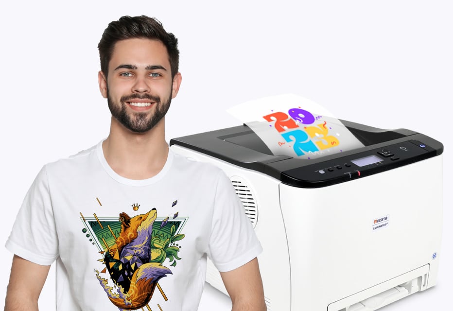 White Toner Transfer Printer + Heat Press Bundle Sale